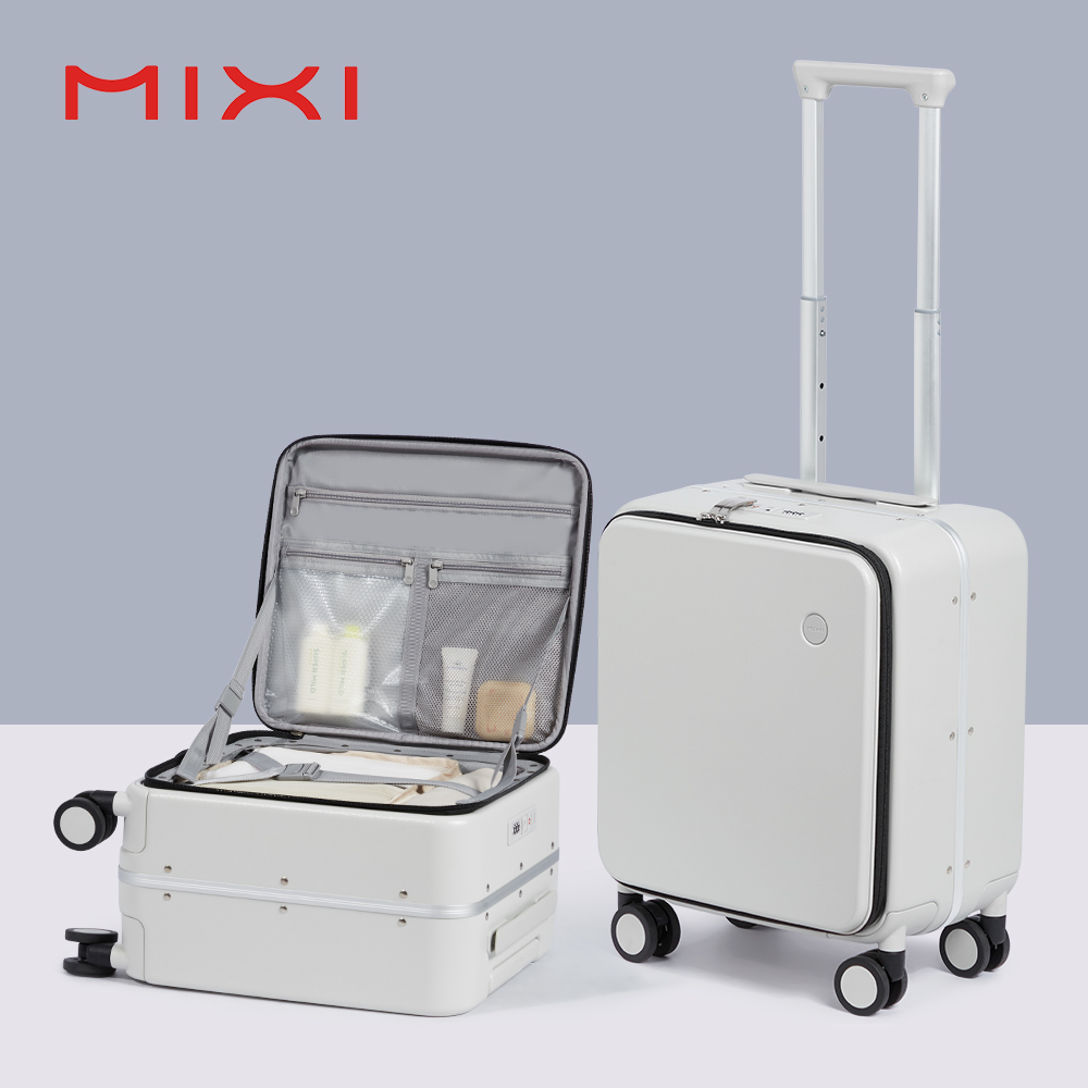 Aluminum Frame Carry On Luggage - Mixi 14 Inch Underseat PC Hard