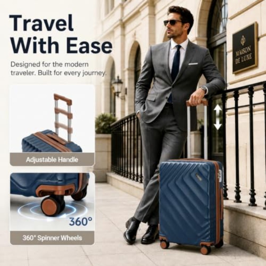 5-Piece Hard Shell Expandable  - Expandable Hard Shell Luggage Set recension och pris