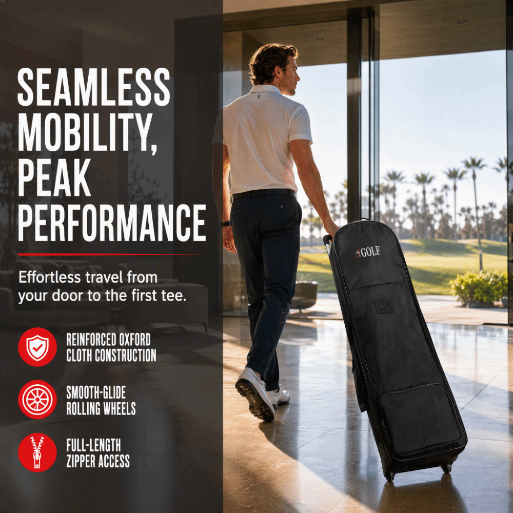 Black Golf Travel Bag Foldable - Foldable Rolling Luggage Bag recension och pris