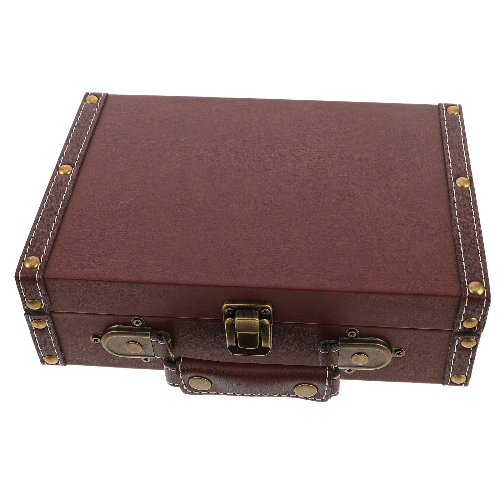 Vintage Wooden Storage Box Ret - Retro Vintage Trunk Suitcase recension och pris