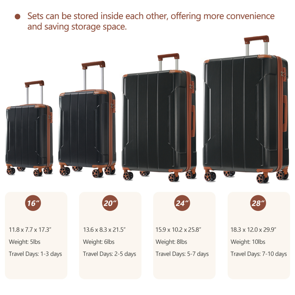 Hardshell Luggage Sets 6 Piece - Expandable Hard Shell Luggage Set recension och pris