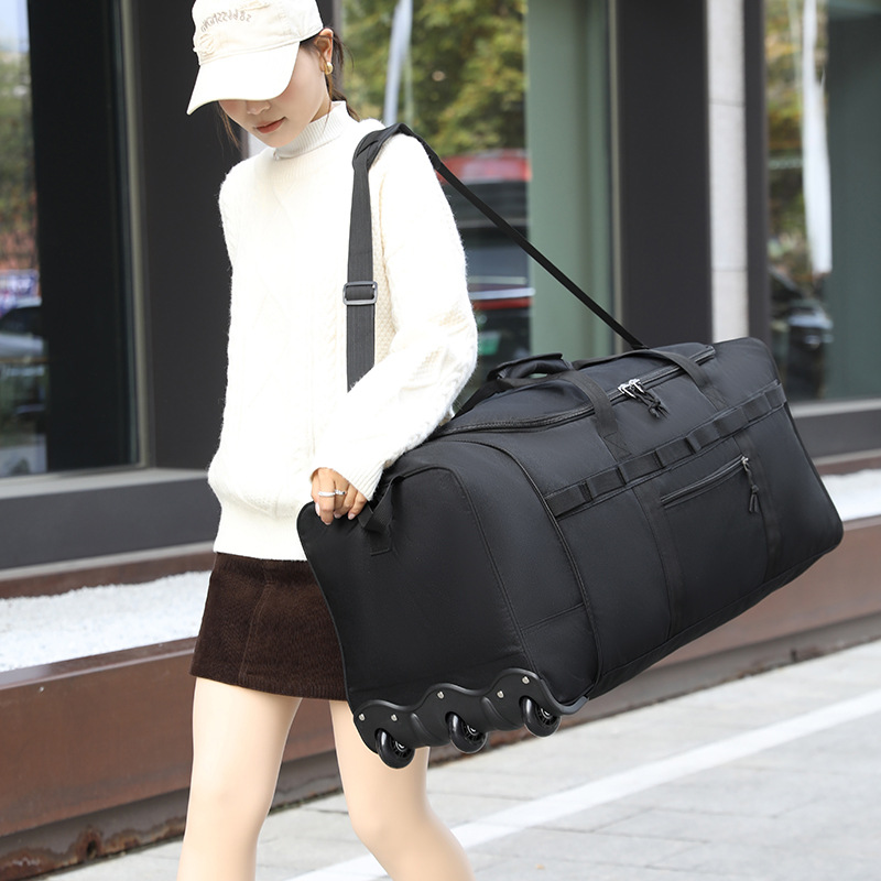 Tug Bag Large Capacity Luggage - Foldable Rolling Luggage Bag recension och pris