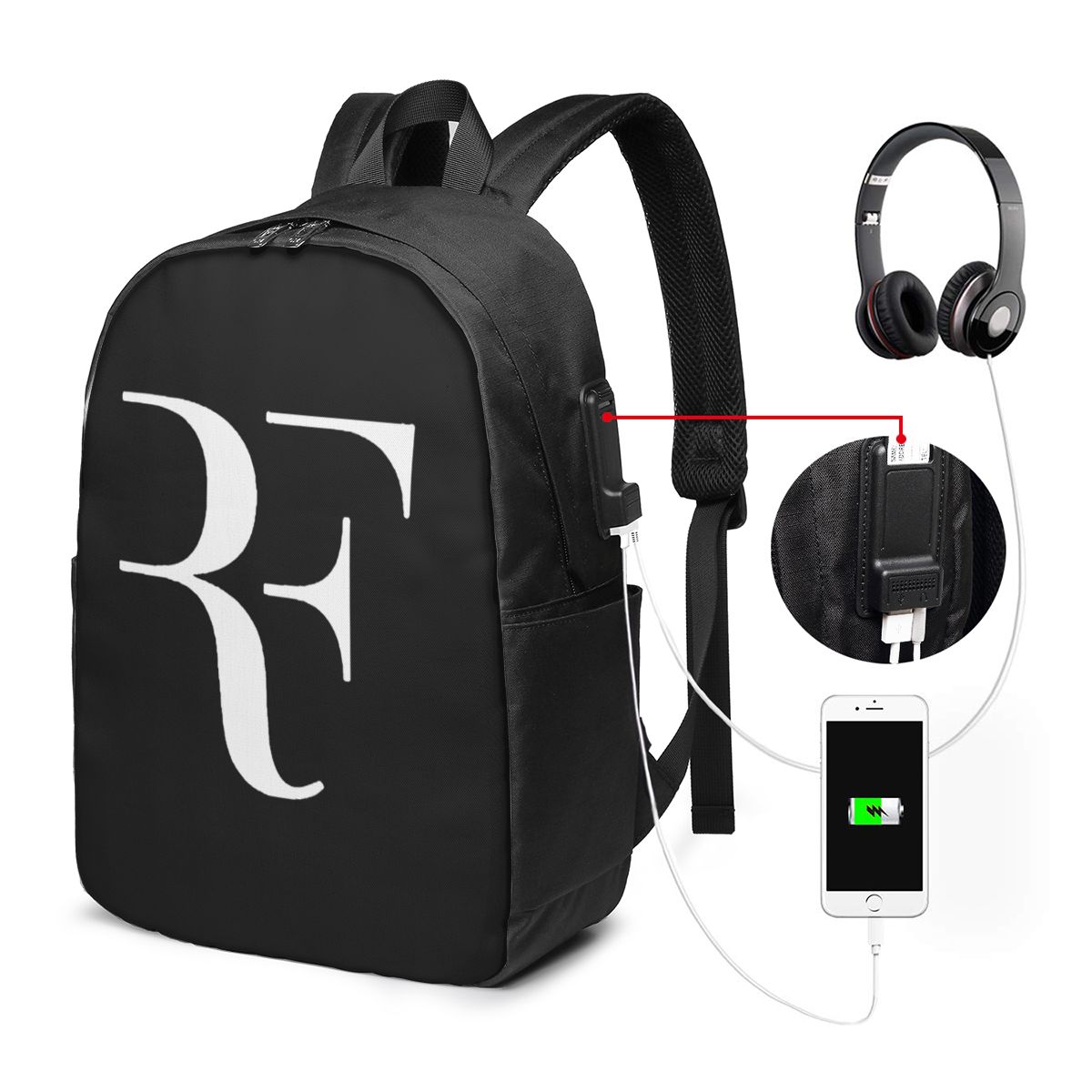 Roger Federer Backpack Travel  - Travel Bags recension och pris