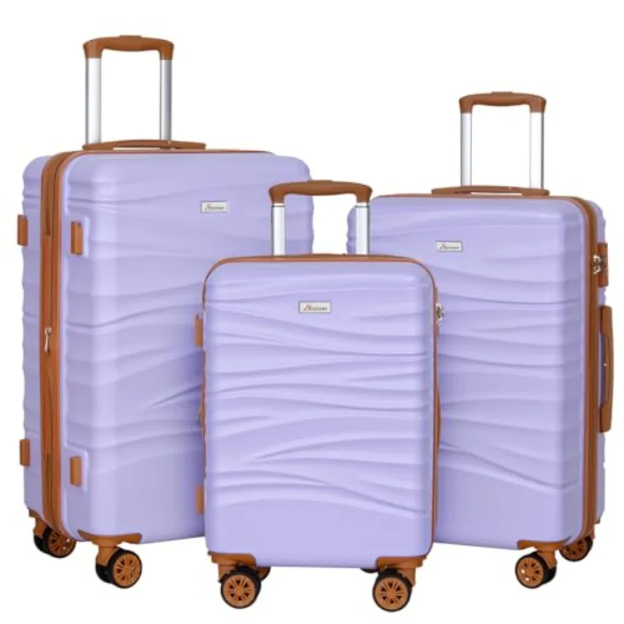3-Piece Expandable Luggage Set - Expandable Hard Shell Luggage Set recension och pris